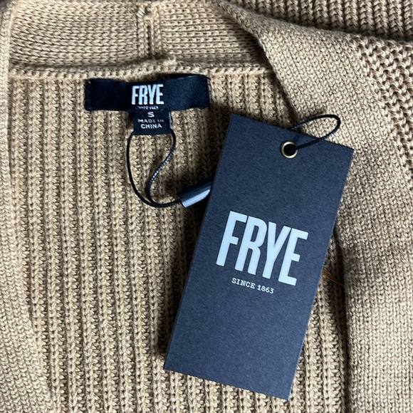 FRYE Cardigan Longline Duster Knit With Matching Tank Top Cotton Women Small - Picture 9 of 13